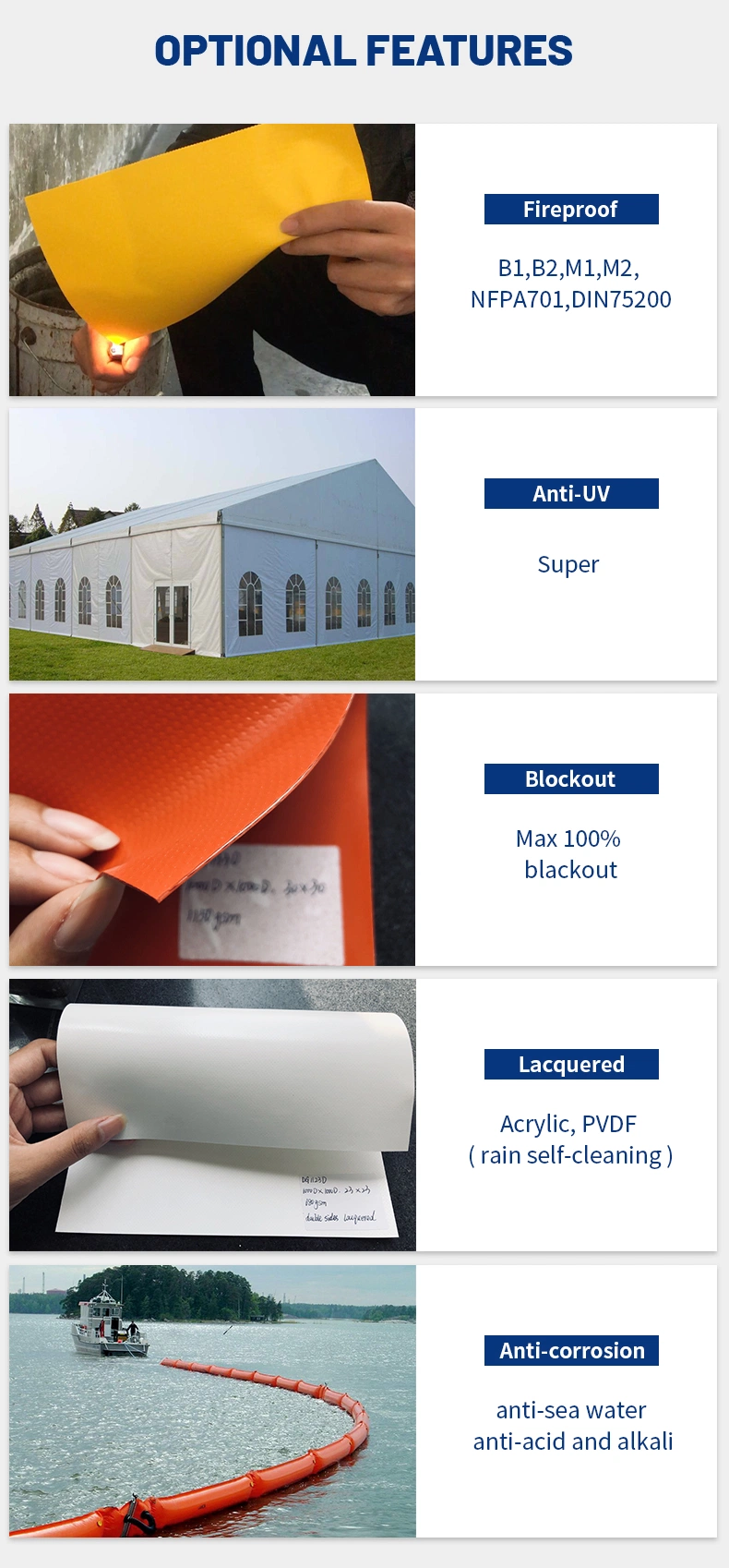 0.50mm Thickness PVC Tarpaulin Customized Color for Backpack Waterproof Bag