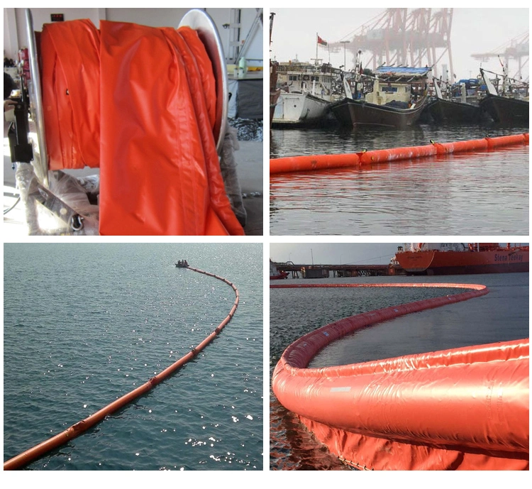 Wholesale High Strength Waterproof Orange Coated Tarpaulin PVC for Oil Boom
