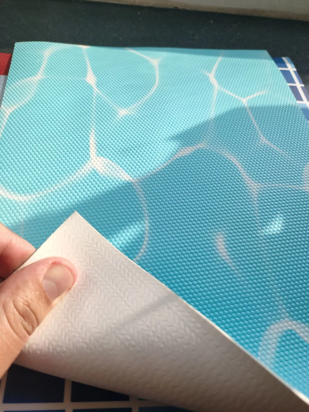 Waterproof Outdoor Blue Color PVC Tarpaulin for Swimming Pool Cover
